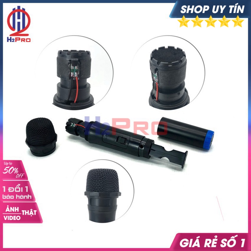 Loa Bluetooth Karaoke, Loa Xách Tay Bluetooth Billow Bl-S8 Cao Cấp 100W-Usb-Tf-Aux-Fm ( Tặng 1 Mic Ko Dây )-H2Pro Audio