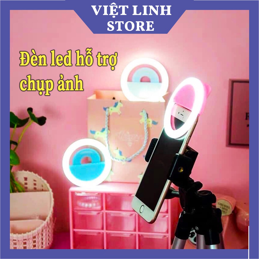 Đèn chụp ảnh tự sướng, đèn Selfie - Đèn led 3 mức sáng - Full box - Việt Linh Store