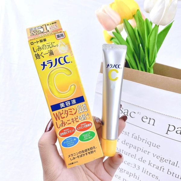 Rohto CC Melano Vitamin C - Serum Sáng Trắng Da Giảm Thâm