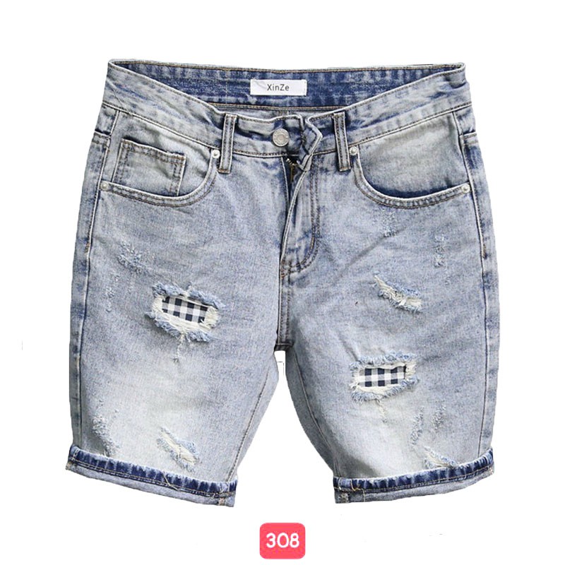 Quần Short Jean Nam Chất Bò Co Giãn❤️FREESHIP❤️Quần Đùi Nam thời trang cao cấp (kèm hình thật) Tô Tồ Shop - QSJNM308 | BigBuy360 - bigbuy360.vn