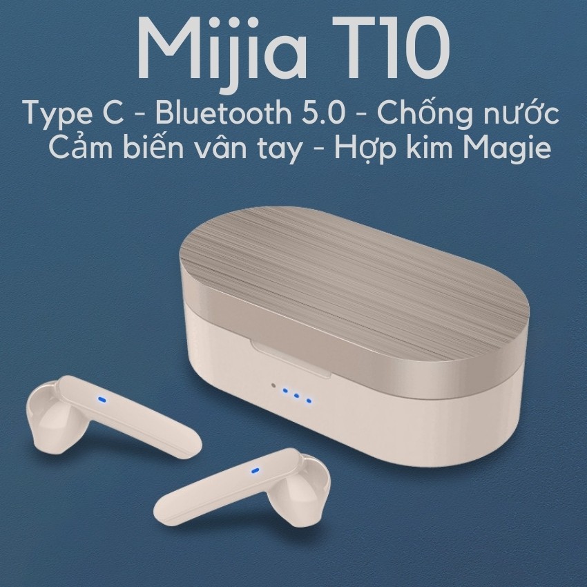 Tai nghe Bluetooth T10 - Sạc Type C - Thiết kế siêu đẹp