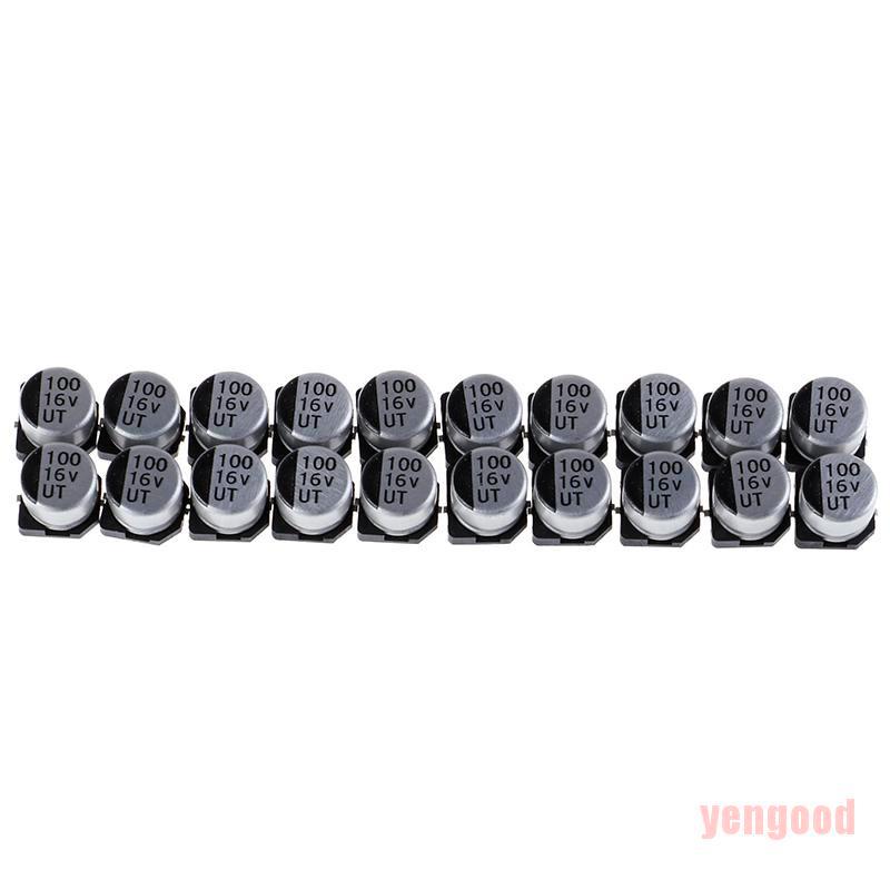 Set 20 Tụ Điện Smd 6x5 mm 16v 100uf Chuyên Dụng