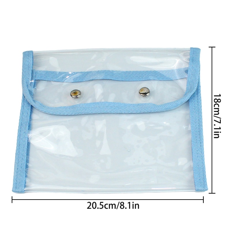 Túi Đựng Bút Trong Suốt Chống Thấm Nước Di Động Tiện Dụng Mang Theo Du Lịch