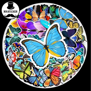 [Bộ 58 Hình] Sticker cute dán laptop, mũ nón bảo hiểm, vali, xe tay ga hình bướm cute - DB.004
