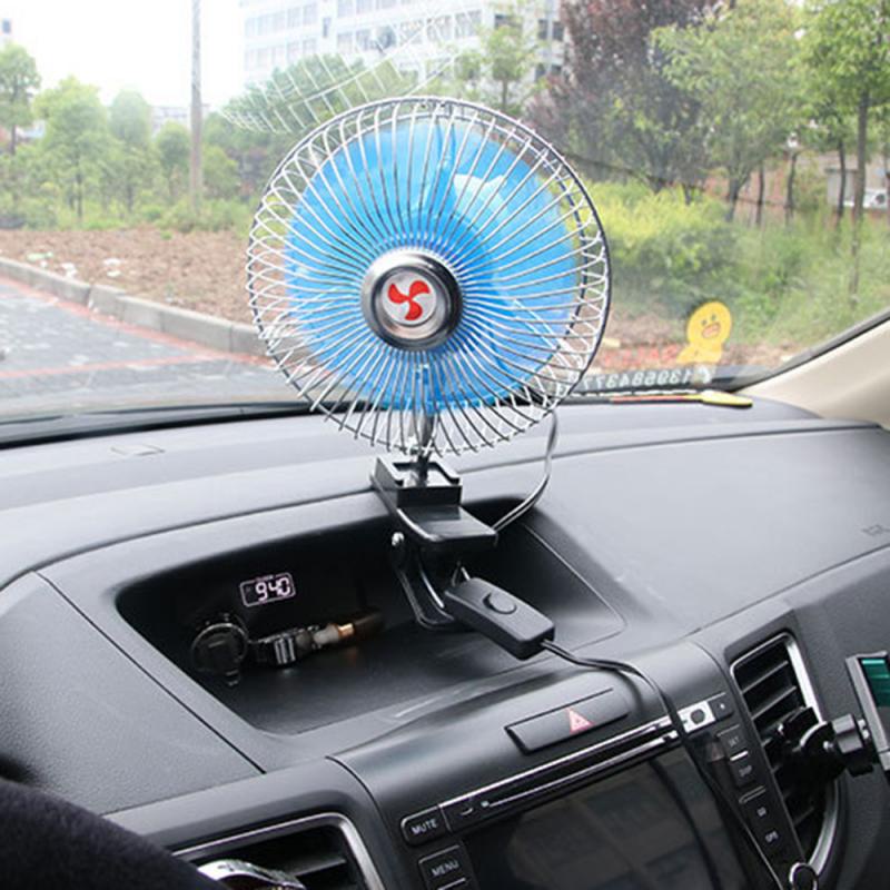 Quạt Điện 12V – 24V Dạng Kẹp Cho Ô Tô Quạt Kẹp Bình 12V 24V Xe Tải