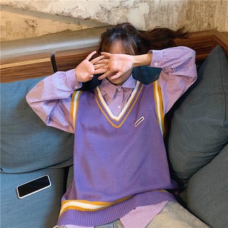 [ORDER] SET ÁO LEN GI LÊ KÈM SƠ MI TÍM MỘNG MƠ