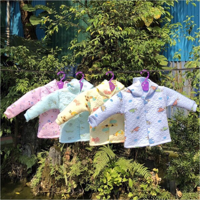 [NHẬP KIDTET hoàn 15% xu đơn 150k] Áo Khoác trần bông có mũ mềm nhẹ cho bé