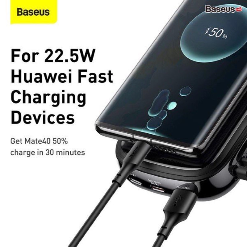 🌟 Pin sạc dự phòng Baseus 20000mAh - 22,5W PD tích hợp sẵn cáp cho điện thoại thiết kế Tinh tế,thuận tiện mang theo.