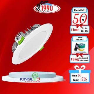 Đèn led âm trần đèn downlight trang trí lỗ khoét D90 7w 9w thiết bị điện Kingled