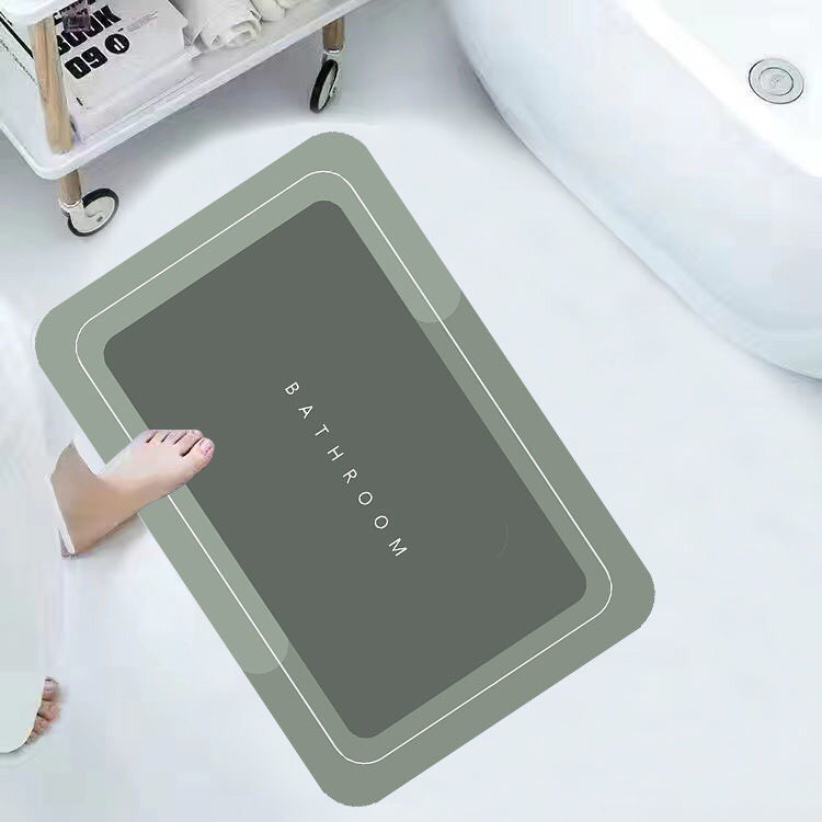 Thảm Hút Nước Siêu Thấm - Thảm Lau Chân Siêu Mềm Siêu Dày, Siêu Thấm Nước Chất Liệu Chống Trượt