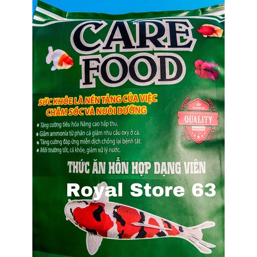 Care Food thức ăn tăng trưởng và lên màu cho cá cảnh gói 500gram