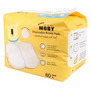 Miếng lót thấm sữa Baby Moby - 60 miếng
