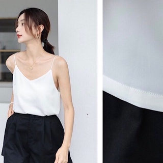 Áo lụa 2 dây cổ chữ V mặc bên trong VEST