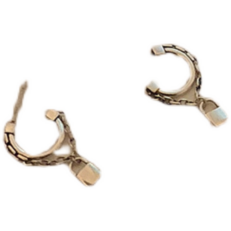 Khuyên tai hình ổ khóa phong cách Hàn Quốc thời trang cá nhân cao cấp 19751