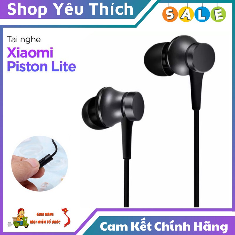 Tai Nghe Có Dây Xiaomi Piston Lite Thiết Kế Đơn Giản Sử Dụng Jack Cắm 3.5mm Tích Hợp Phím Nhận Cuộc Gọi, Micro Trên Dây