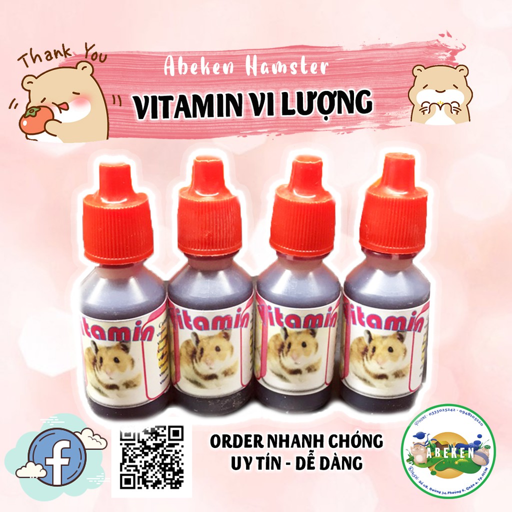 Vitamin dinh dưỡng vi lượng cho Hamster