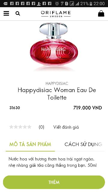 Nước hoa nữ HAPPYDISIAC