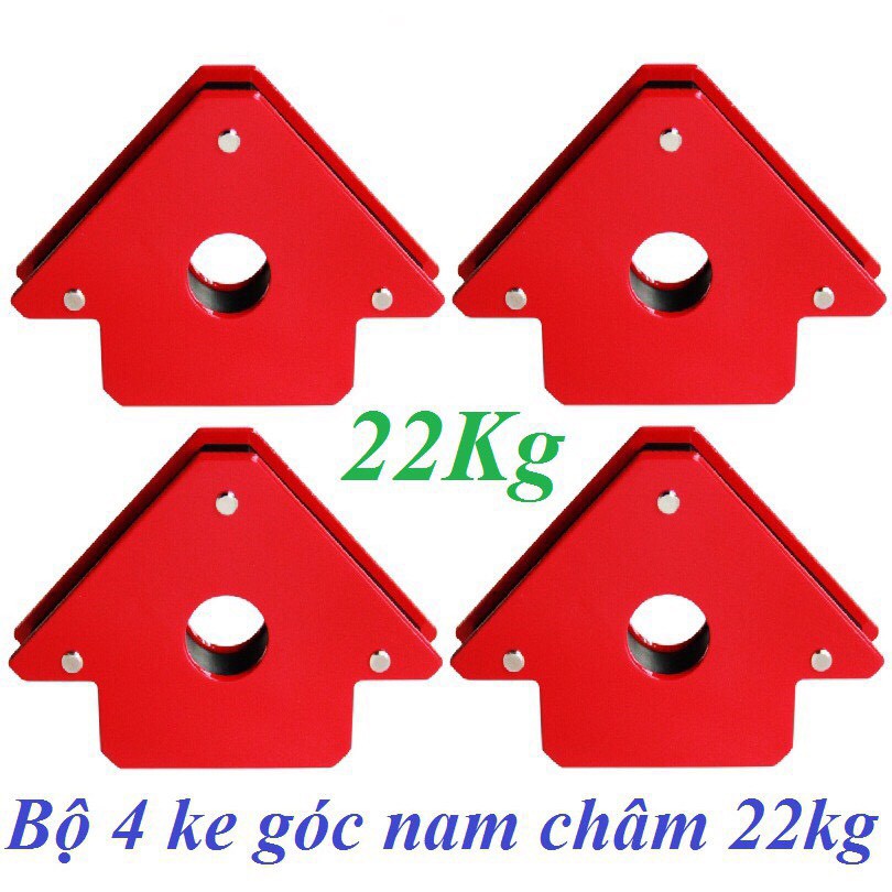 bộ 4 nam châm ke góc 50 LBS lực hút 22 Kg