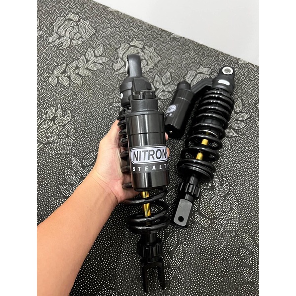 Phuộc NiTron Full Black Gắn Cho Ab Ti Vàng