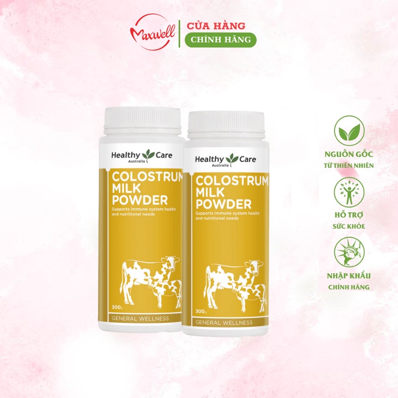 Sữa bò non Healthy Care Colostrum Milk Powder 300g bổ sung dinh dưỡng phục hồi sức khỏe Maxwell
