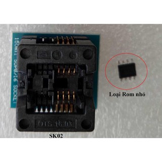 Đế socket đổi chân Rom Bios dành cho máy nạp Rom loại nhỏ