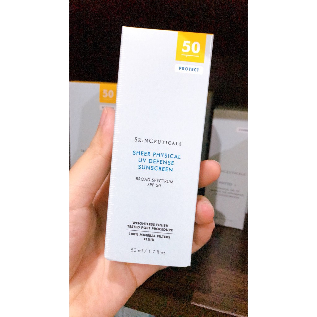 [DATE 11/2023] Kem Chống Nắng Mỏng Nhẹ, Không Màu SkinCeuticals Sheer Physical UV Defense Sunscreen Broad Spectrum SPF50