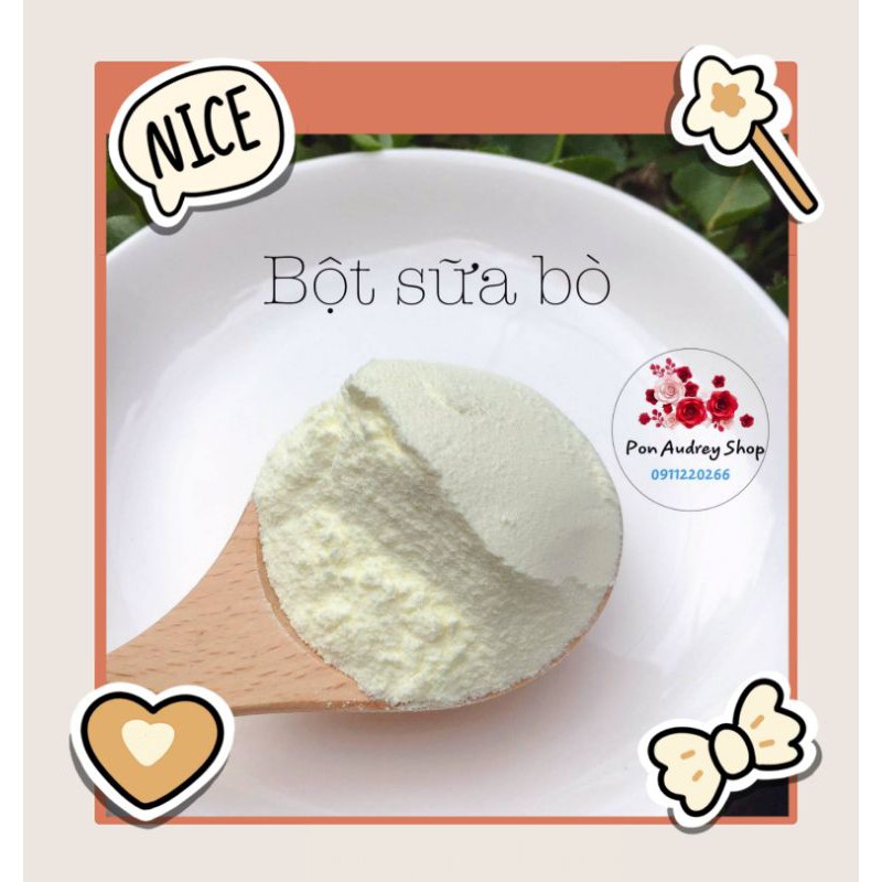 Bột Sữa Bò Non Collagen Nguyên Chất - Trắng Da, Căng Mịn (Mỹ Phẩm Handmade)