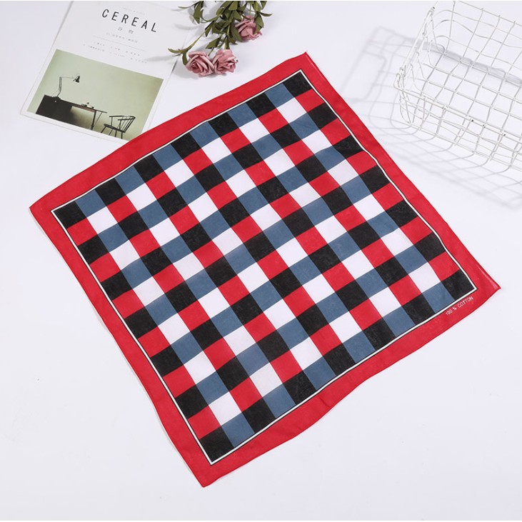 Bộ sưu tập khăn bandana hoa tiết vuông BDN07