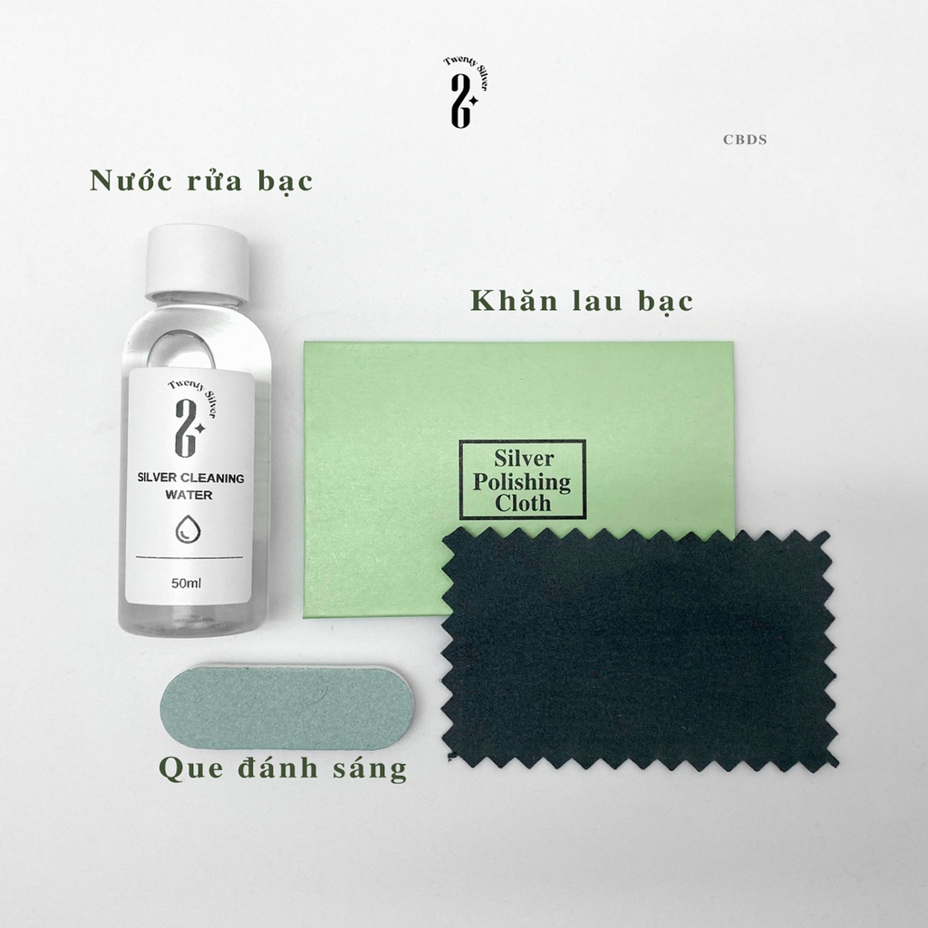Combo Bảo Dưỡng, Đánh Sáng Bạc CBĐS. Bộ Sản Phẩm Bảo Dưỡng, Đánh Sáng Bạc 20Silver