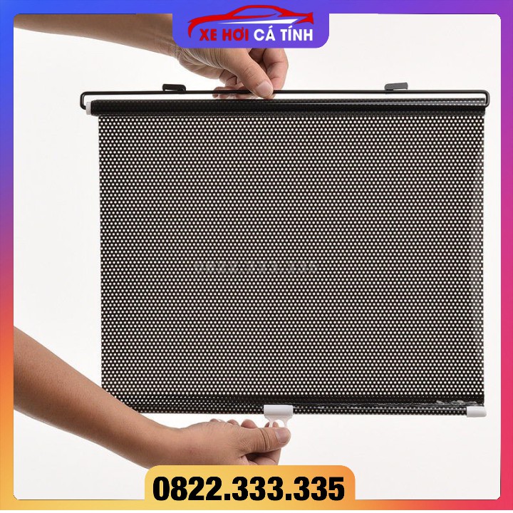 CHẮN NẮNG RÈM CUỘN PHẢN QUANG THÔNG MINH CHỐNG NẮNG Ô TÔ 40CM X 60CM DÙNG CHO KÍNH HÔNG XE Ô TÔ