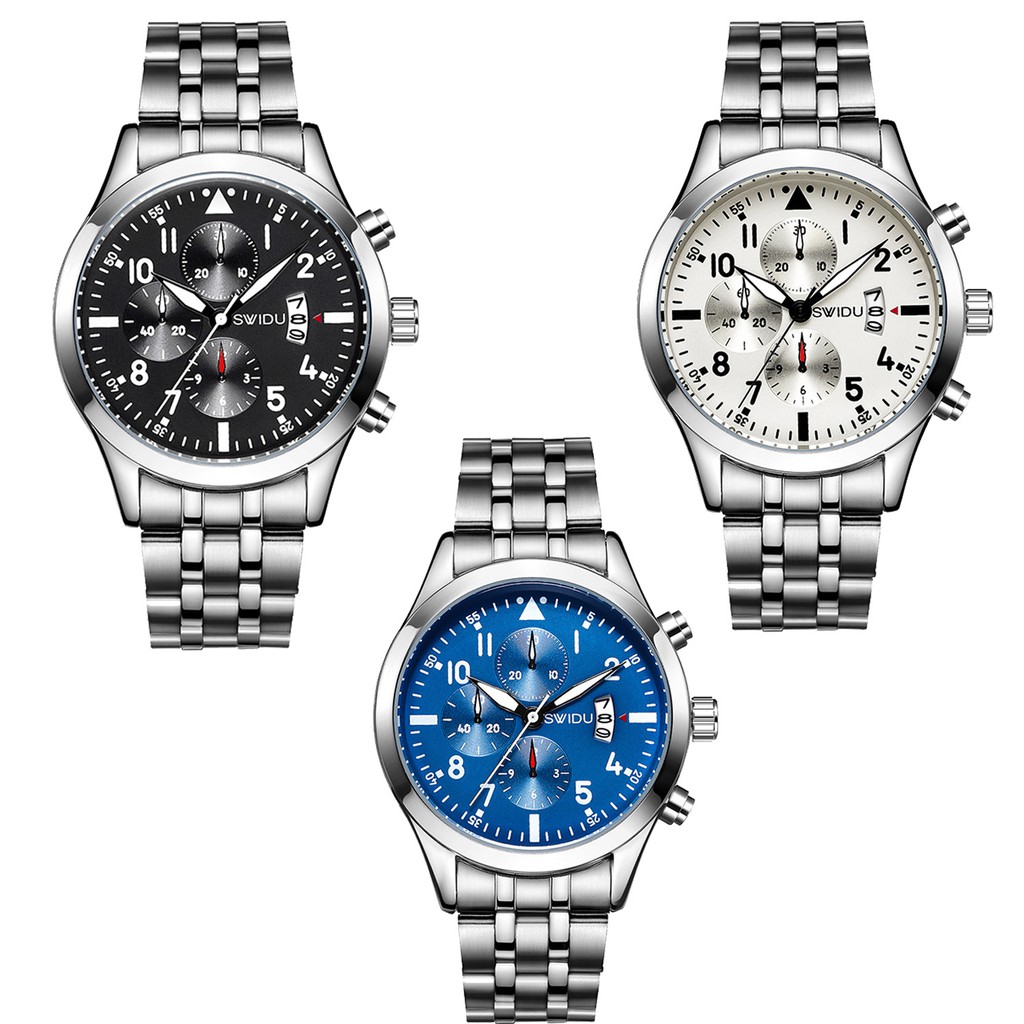 (FULL BOX) Đồng Hồ Nam SWIDU S6688 máy nhật Dây Thép Không Gỉ Cao Cấp + Tặng hộp và pin cao cấp | BigBuy360 - bigbuy360.vn
