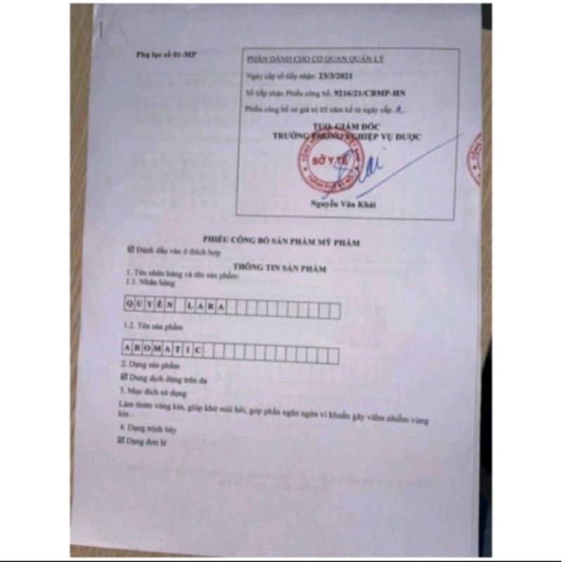 Xịt phụ khoa Aromatic Quyên lara