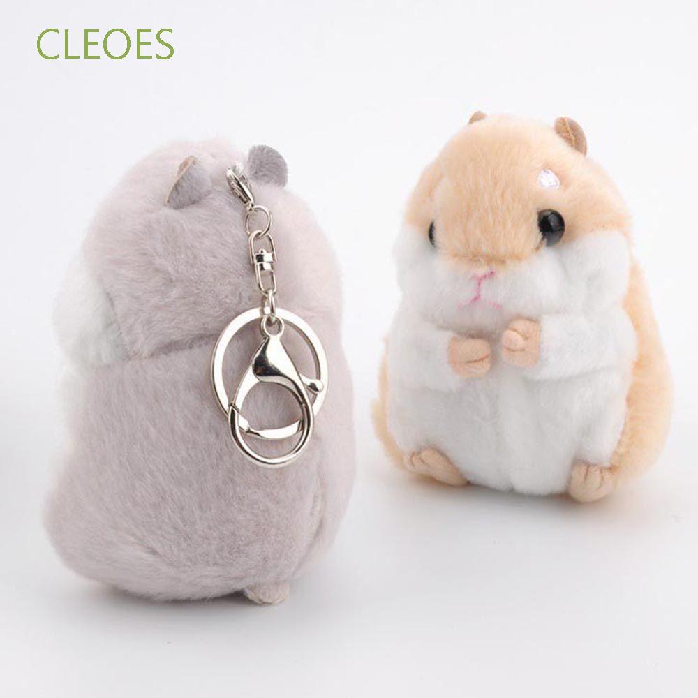 Móc Khóa Hình Chuột Hamster Nhồi Bông Dễ Thương