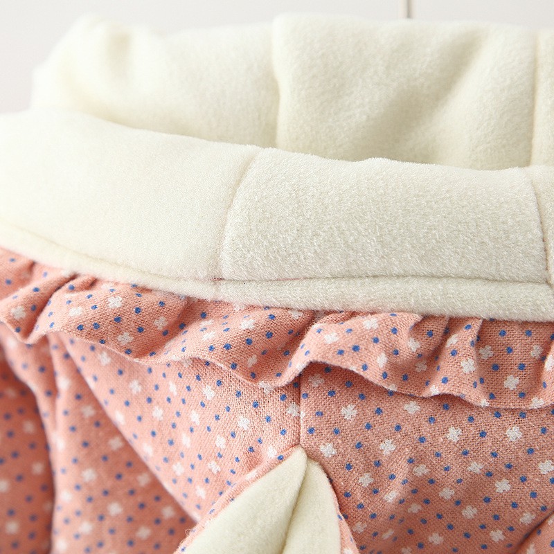 Áo khoác cotton có mũ tai thỏ dễ thương thời trang cho bé gái 9 tháng - 3 tuổi