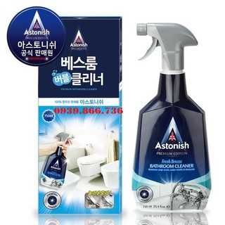 Bình xịt tẩy rửa nhà tắm Astonish C6710_750ml (Sạch cặn vôi, vệt nước mảng ổ vàng)
