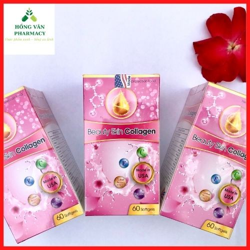 Viên uống đẹp da Beauty Skin Collagen giúp đàn hồi da, căng bóng, trắng sáng từ bên trong