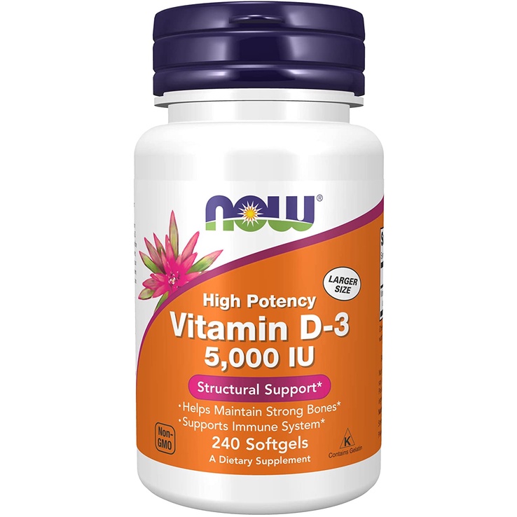 Now Vitamin D3 5000IU 240v