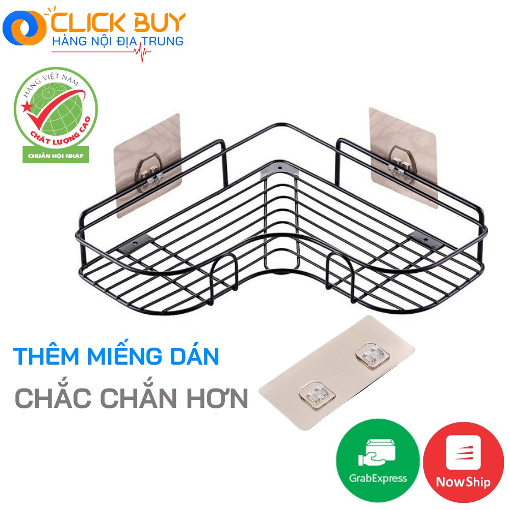 Kệ Góc Dán Tường Nhà Tắm Siêu Dính, Kệ Gia Vị Nhà Bếp Hình Tim