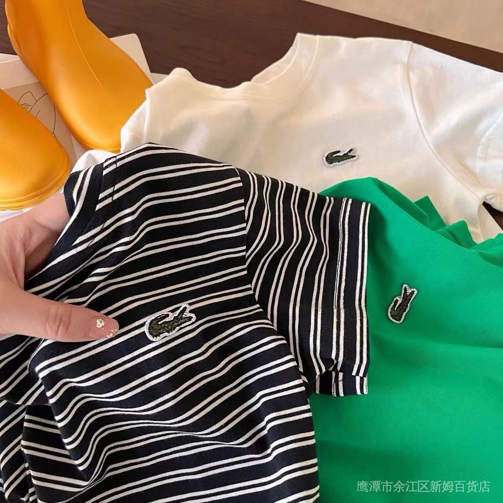 Áo Thun Cotton Tay Ngắn Cổ Tròn Họa Tiết Thêu Mẫu Mới Thời Trang Mùa Hè Dành Cho Bé Trai Và Bé Gái 2022