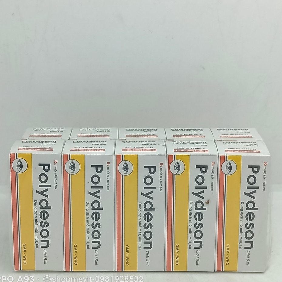 Combo 10 Lọ Nhỏ Mắt Mũi Tai Poly Deson