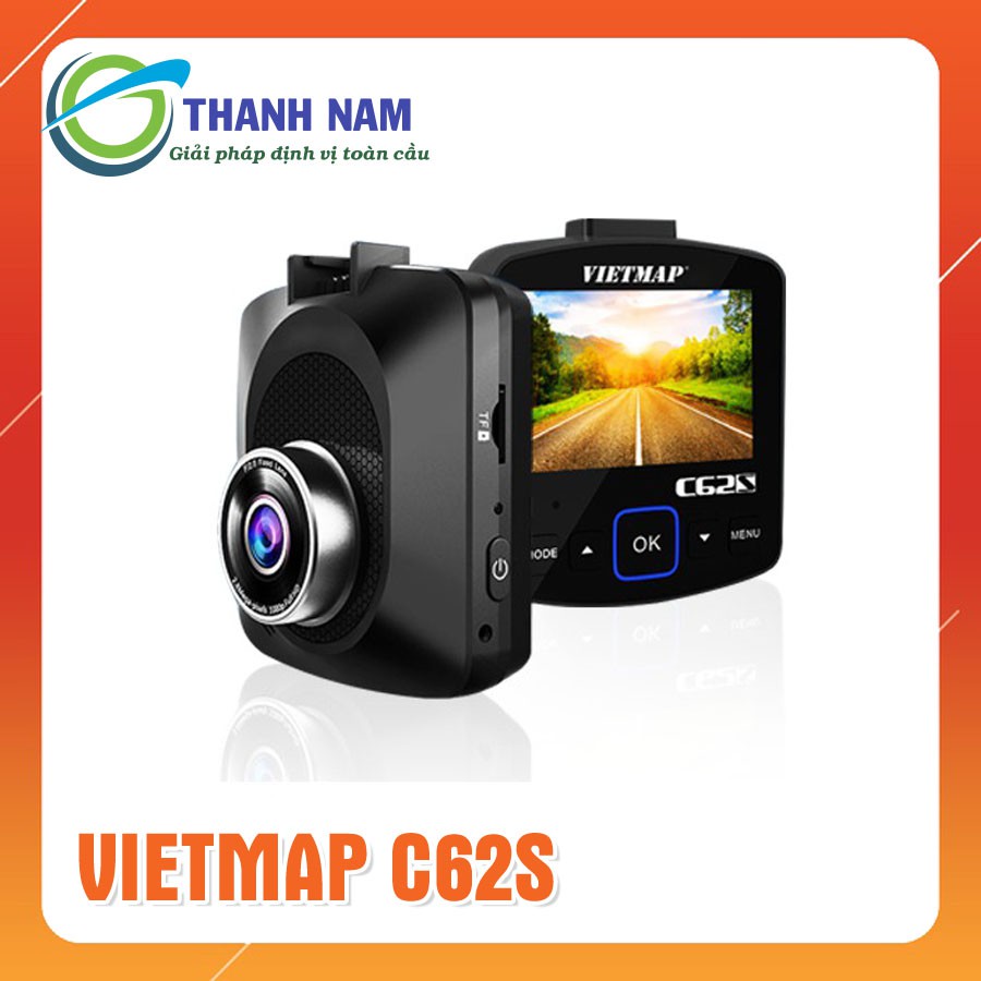 Camera hành trình Vietmap C62S ghi hình trước sau độ phân giải 4K, Có Wifi, GPS (Hỗ trợ lắp đặt miễn phí tận nơi+64G)