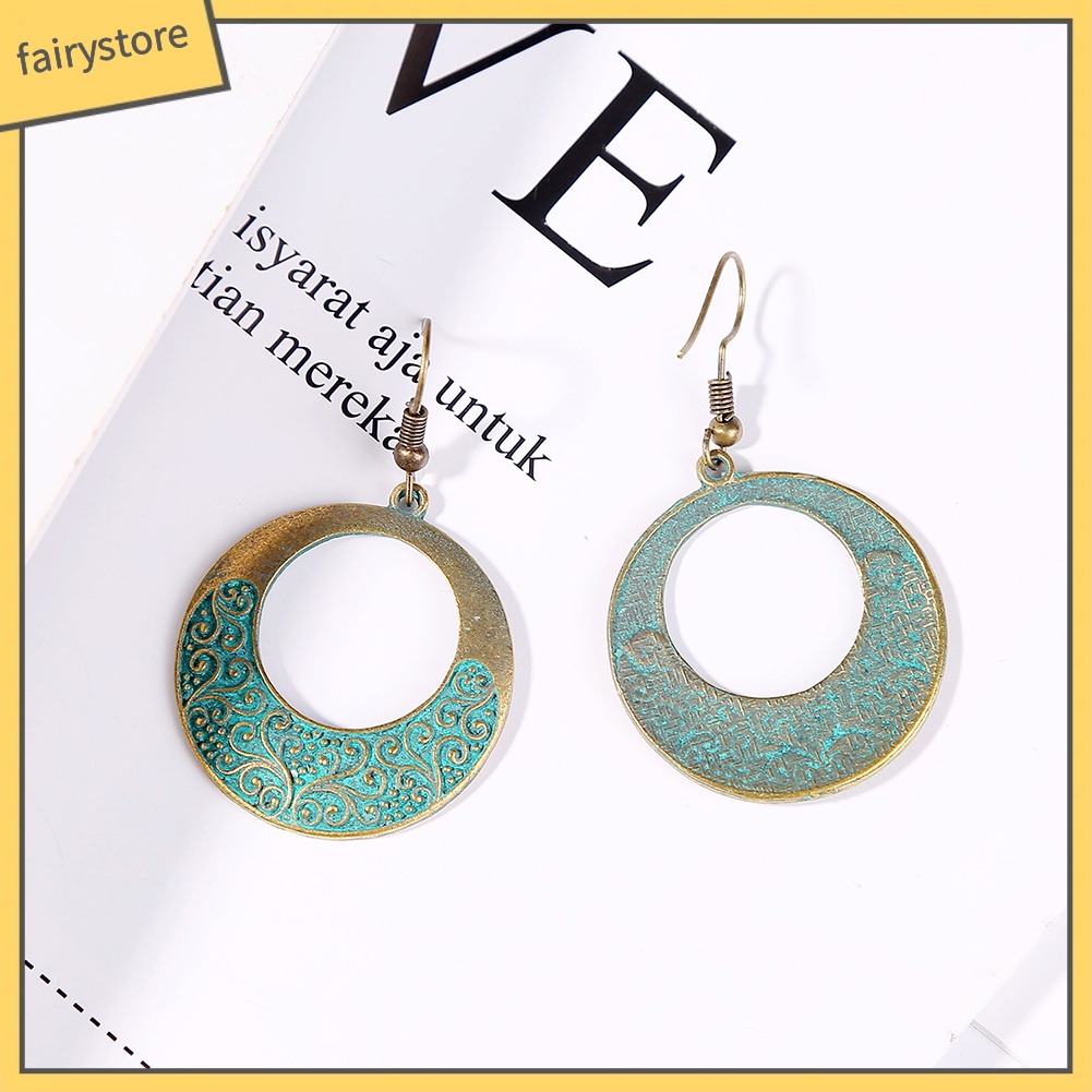 Khuyên tai kiểu móc phong cách Bohemian cổ điển thanh lịch cho nữ