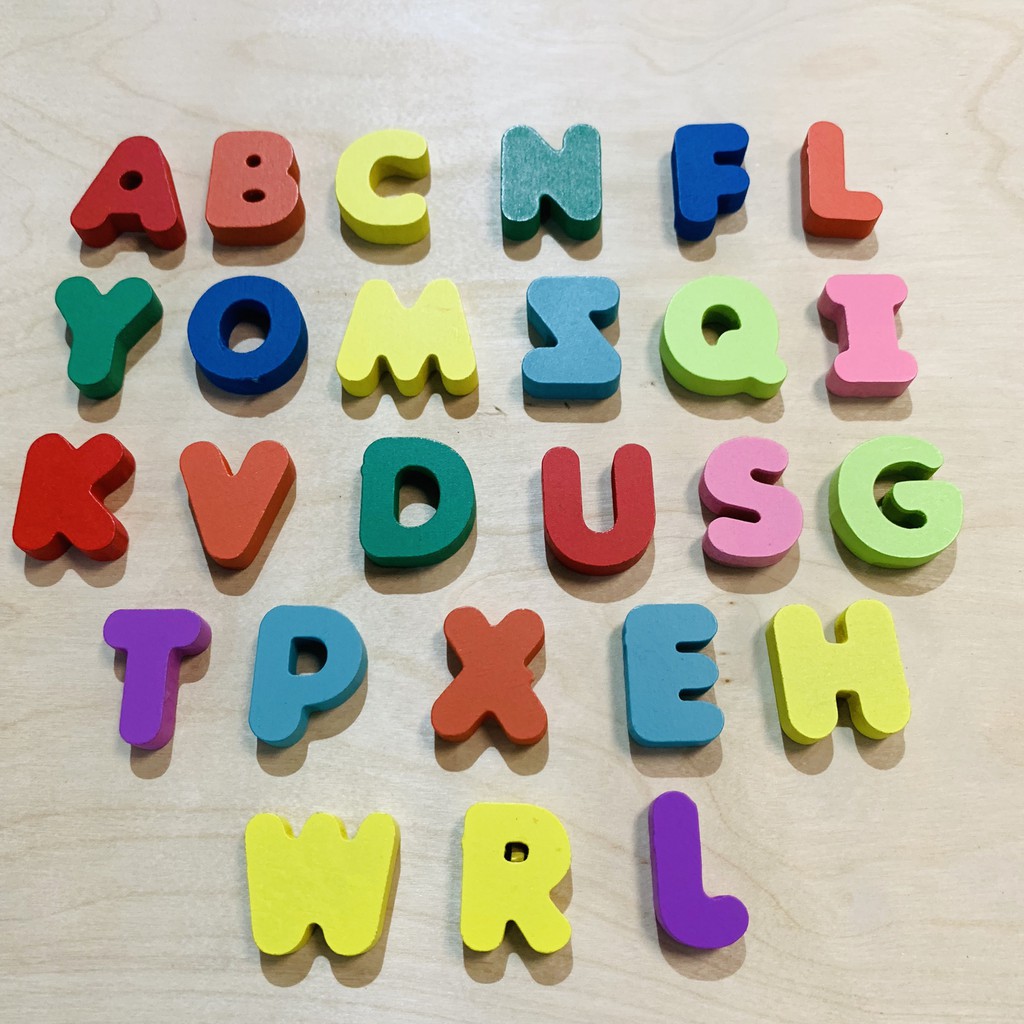 Phụ Kiện Chữ Cái Tiếng Anh Gắn Lên Bảng Bận Rộn BusyBoard Đồ Chơi Handmade Tại Nhà Benrikids
