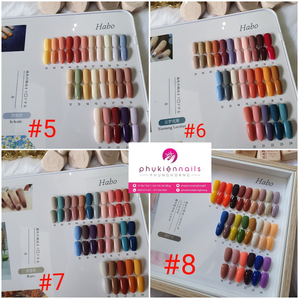 Set Sơn Gel HaBo 24 Màu Mới Nhất