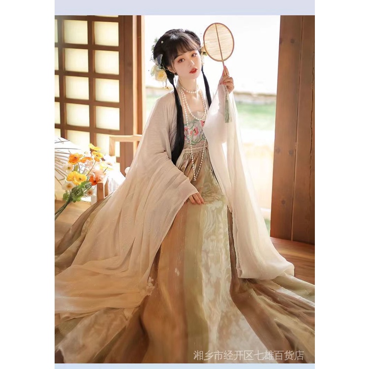 Bộ Trang Phục Hán Phục Áo Tay Rộng Phong Cách Tang Made Xote Chính Hãng Cổ Điển Thời Trang Xuân Hè Cho Nữ LQYI