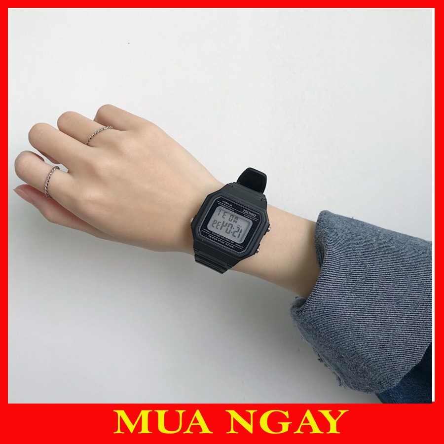 Đồng Hồ Nữ Điện Tử Dây Nhựa Nhiều Màu DH11