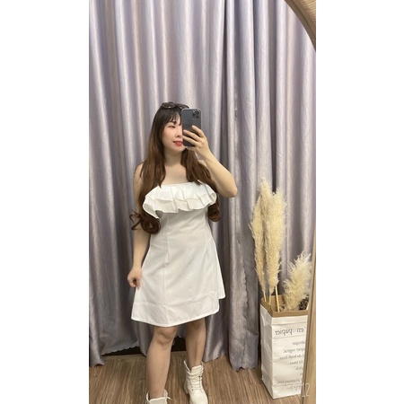 Đầm Bigsize Trễ Vai (Bigsize 55kg Đến 100kg (M/L/XL/XXL)