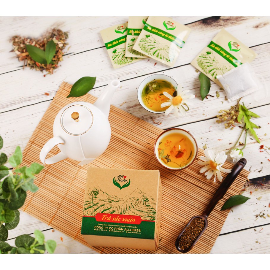 Trà Sắc Xuân Thảo Dược Thiên Nhiên All Herbs Dạng Túi Lọc 25gói x4g | BigBuy360 - bigbuy360.vn