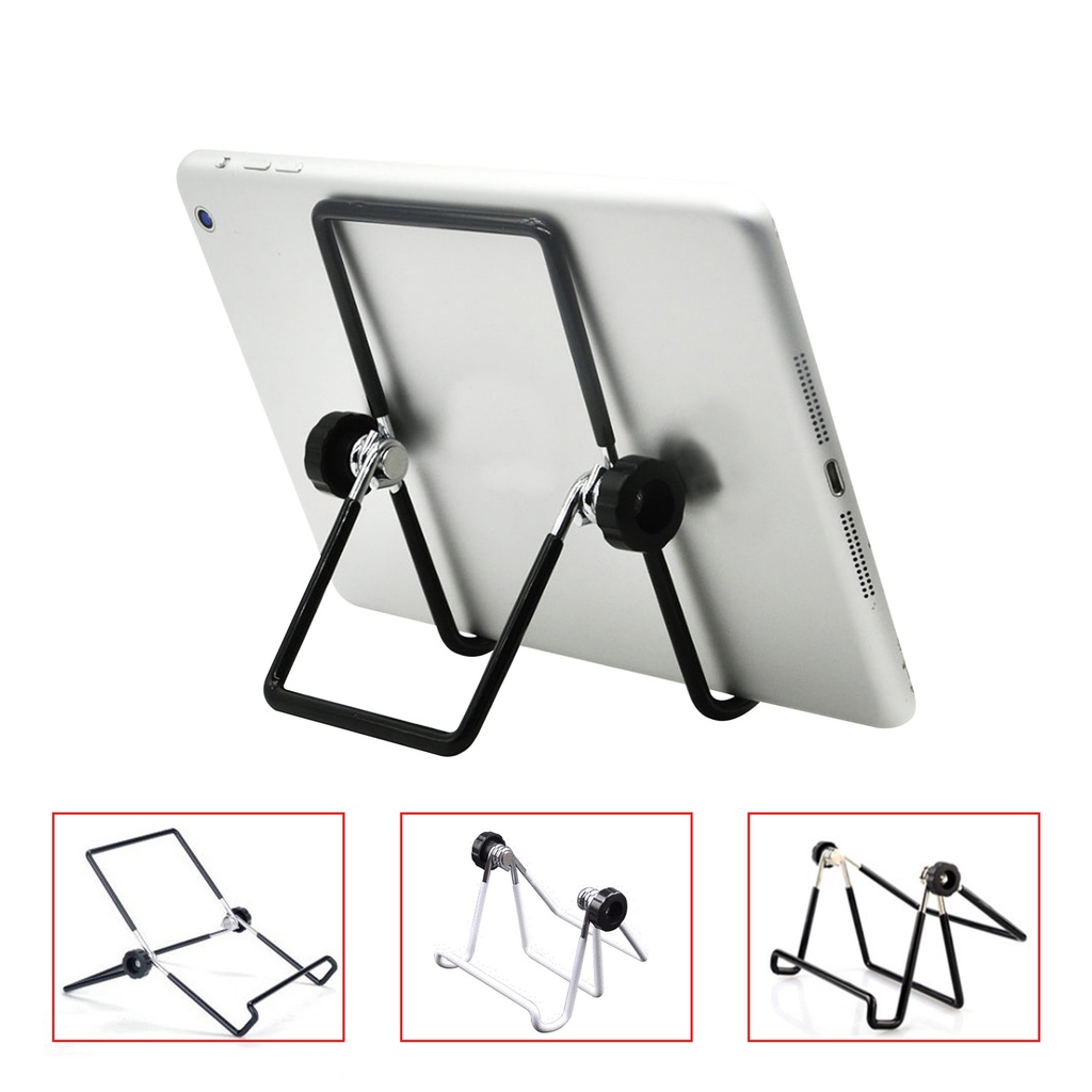 Giá đỡ ipad, máy tính bảng, tablet gấp gọn Pad2 Stand khung kim loại phủ sơn tĩnh điện có thể điều chỉnh góc nghiêng