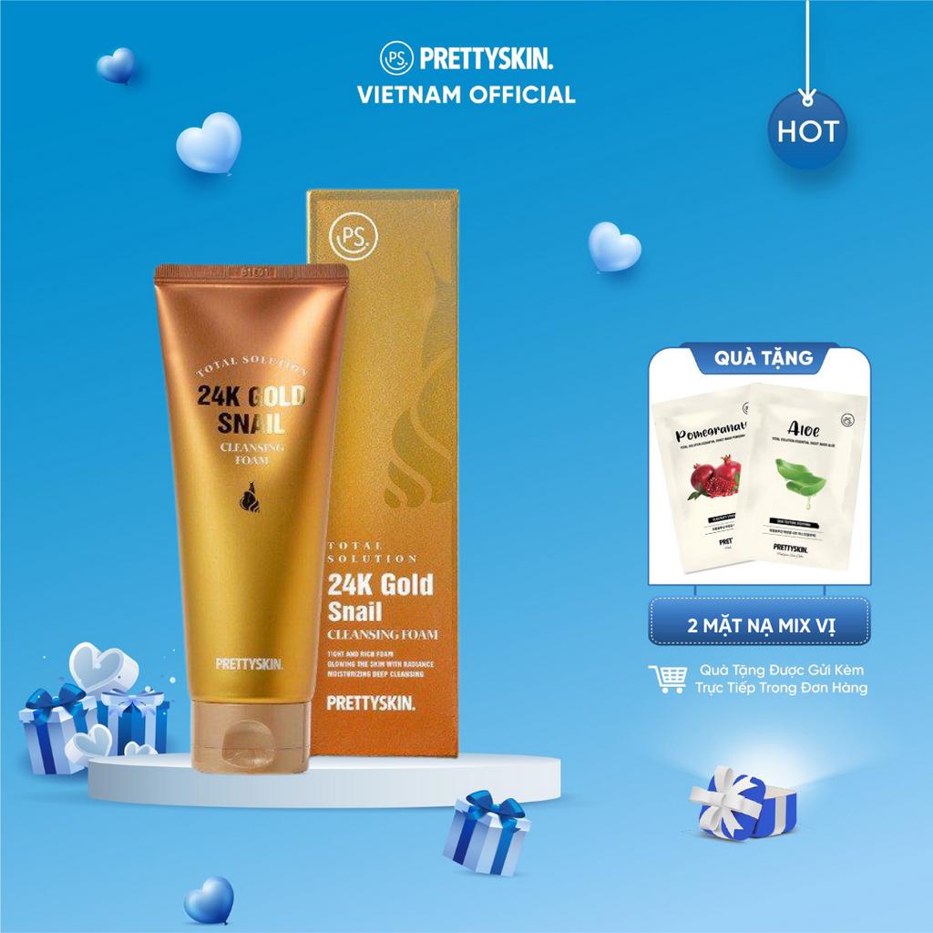 Sữa rửa mặt ốc sên Prettyskin 150ml